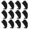 12 Pack: 9" Black Velvet 3D Necklace Stand by Bead Landing™